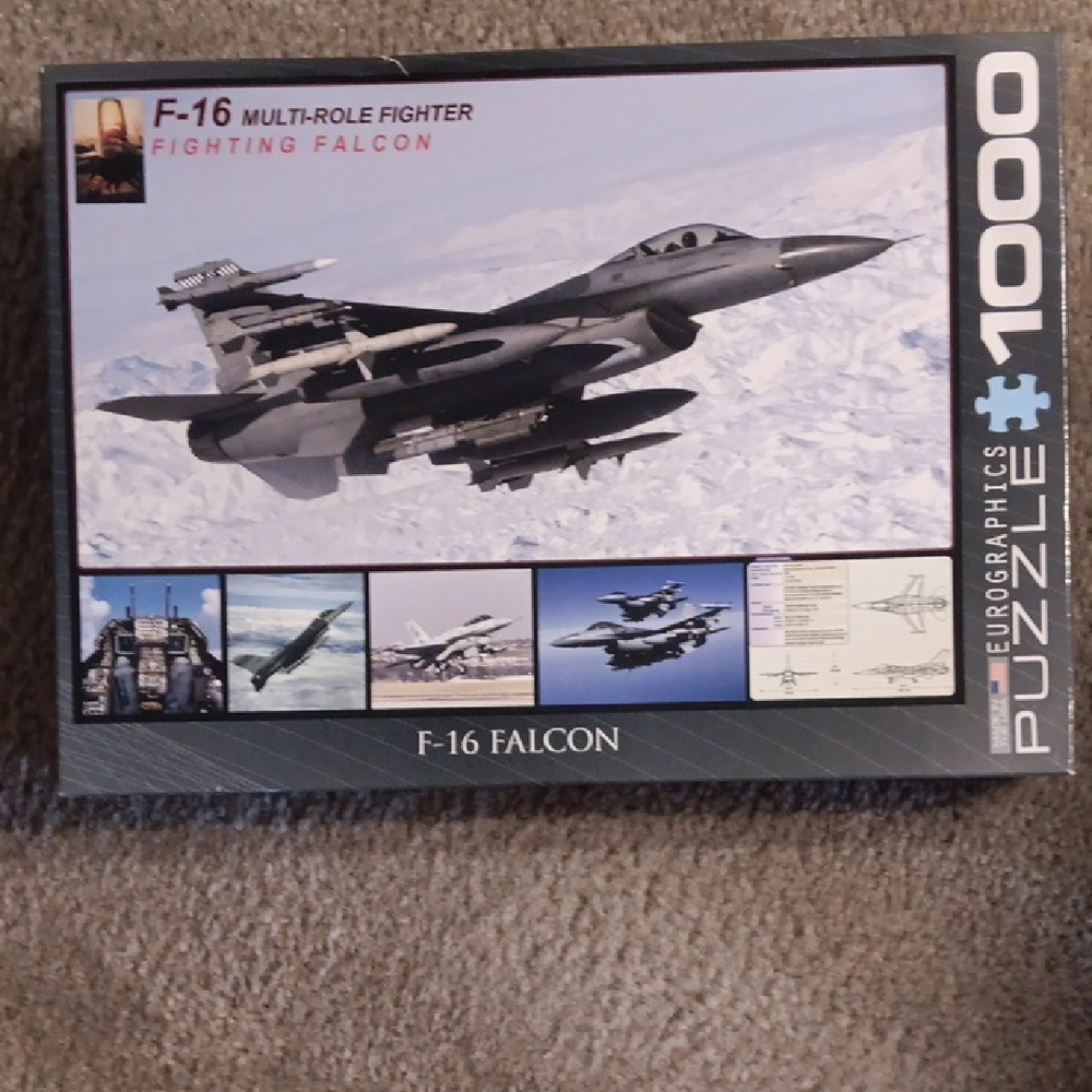 F-16 Falcon Puzzle - 1000 Pieces